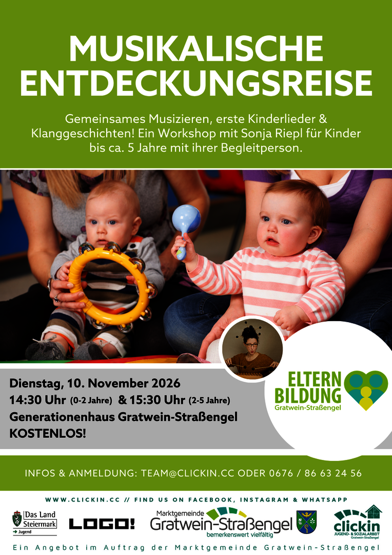 Musikalische Entdeckungsreise (2-5 Jahre)