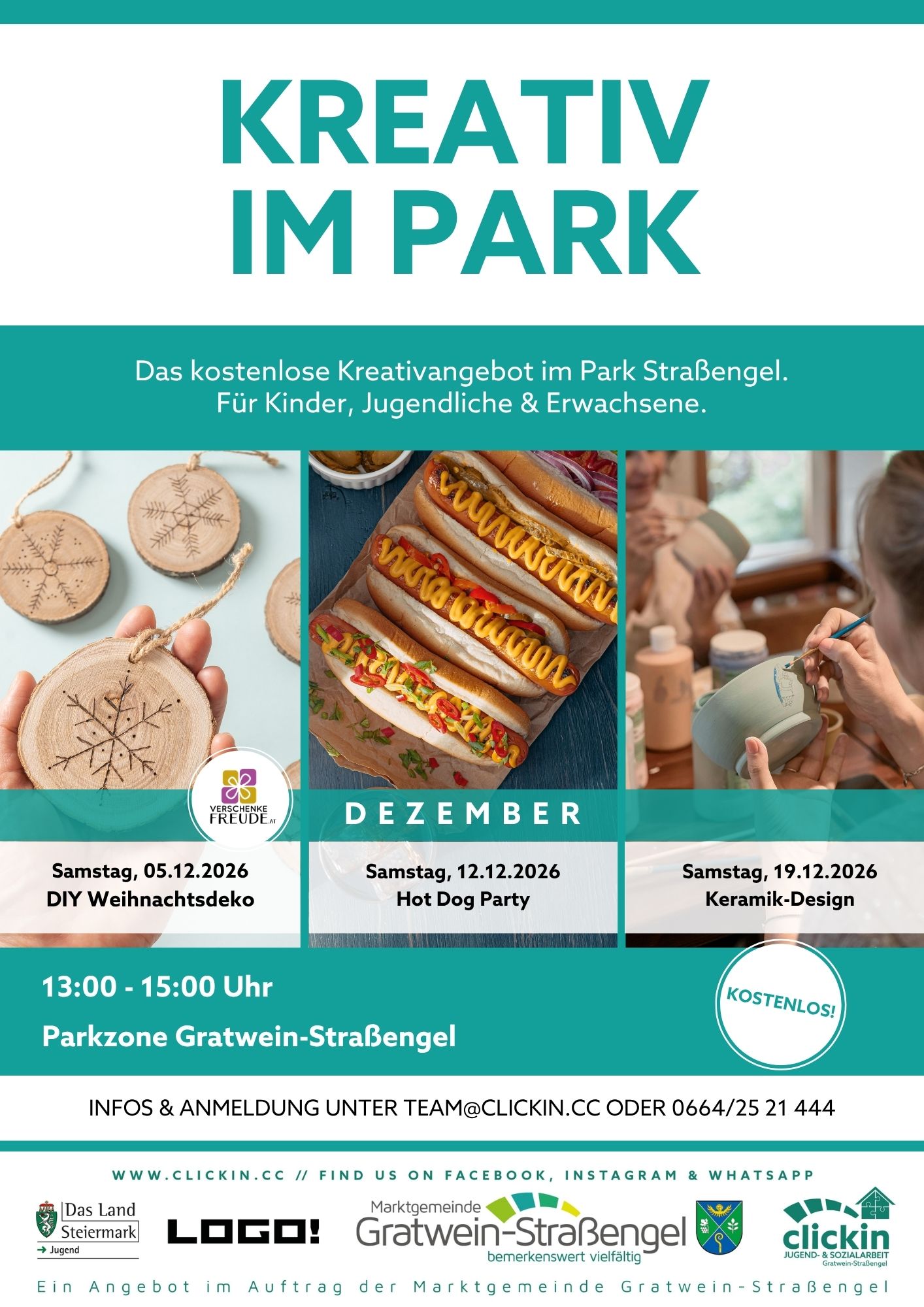 Kreativ im Park (DIY Weihnachtsdeko)