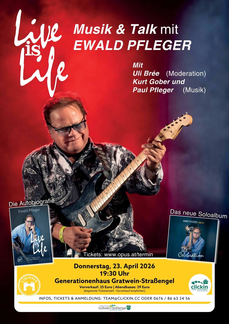 Life is Life: Musik & Talk mit Ewald Pfleger