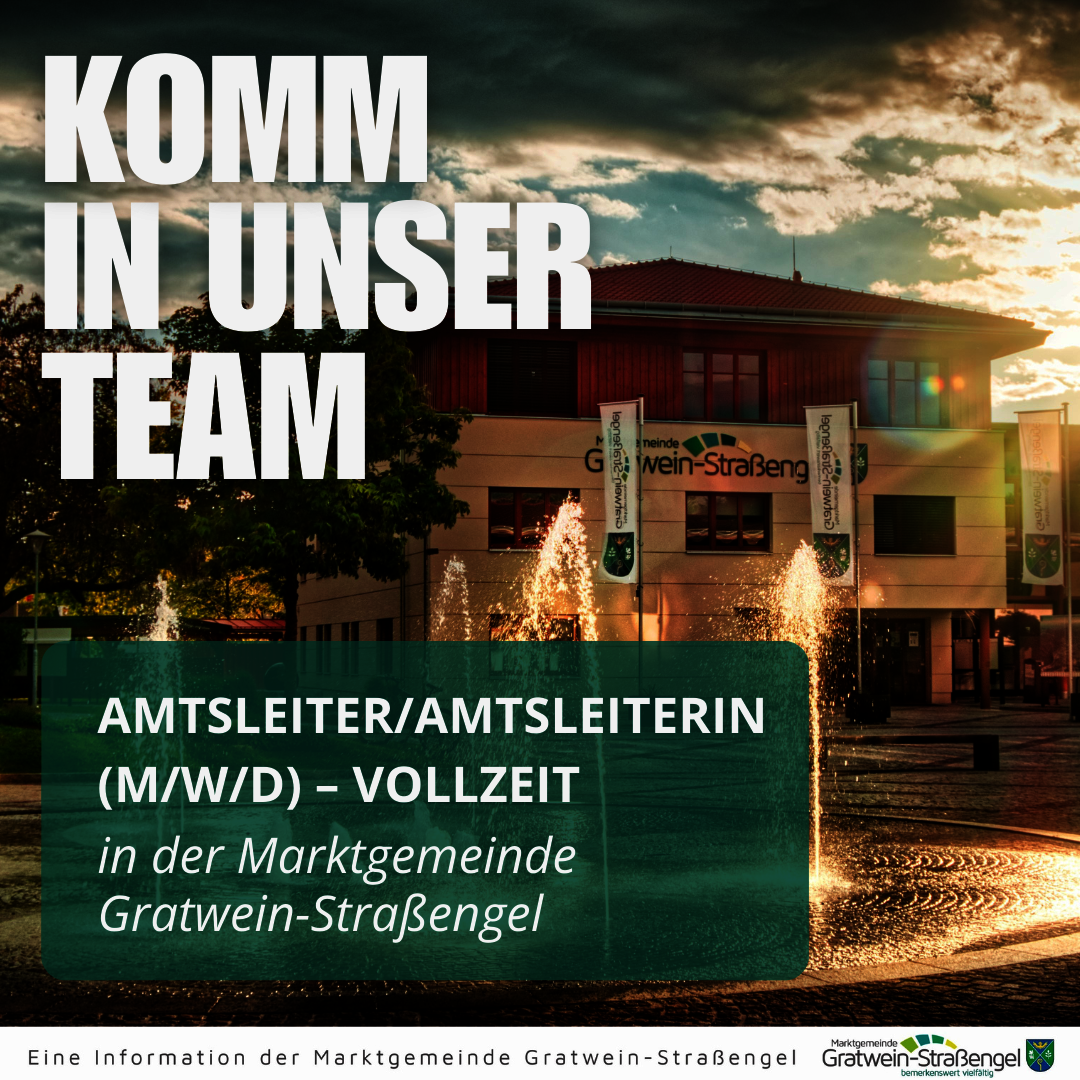 Stellenausschreibung Amtsleiter/Amtsleiterin (m/w/d) - Vollzeit