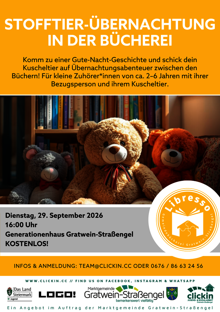 Stofftierübernachtung