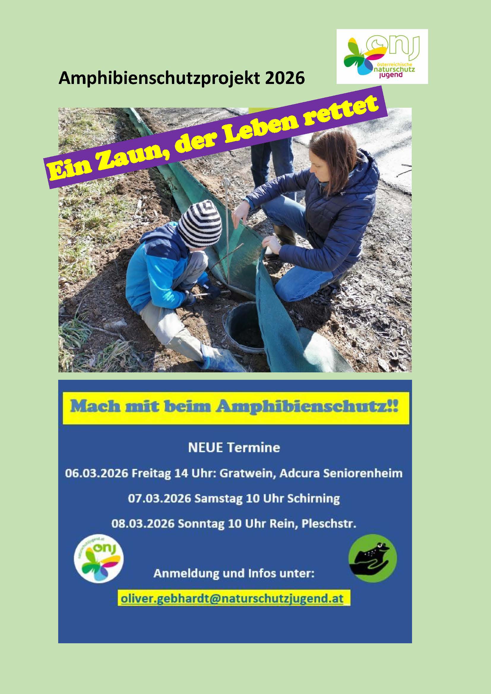 Amphibienschutzprojekt 2026
