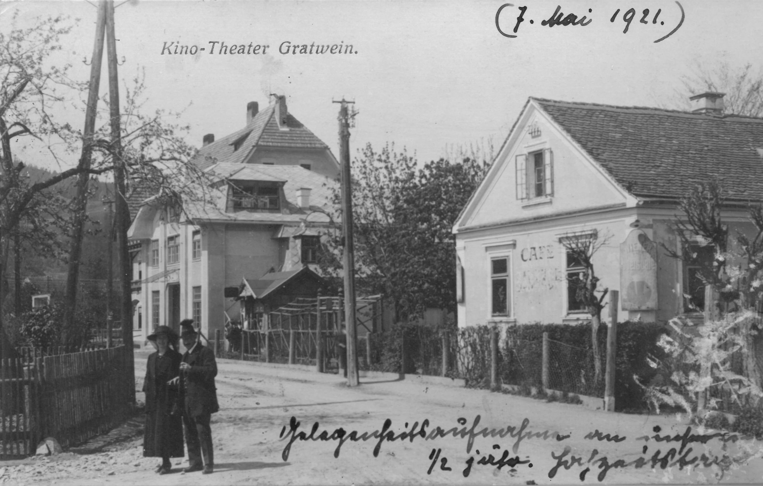 Gratwein-Straßengel, Postkarte Kino-Theater, Vorderseite (Schweighofer)